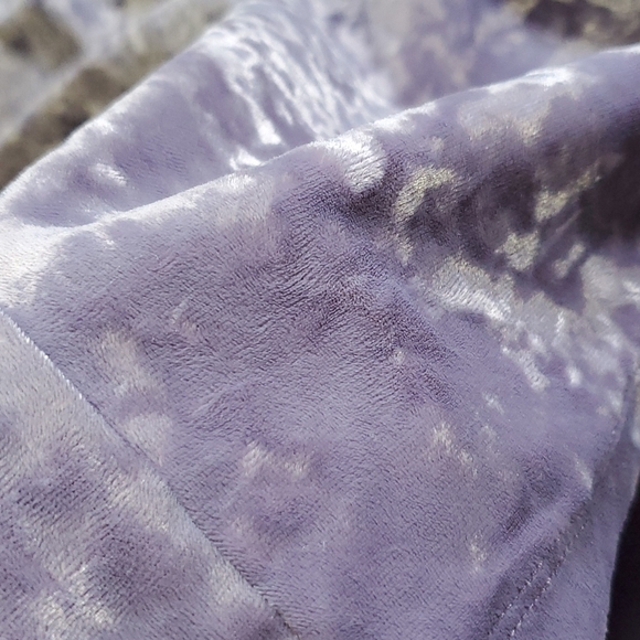 Sleeveless Lavender Suede Velvet Flowy Mini Dress sz Medium - Picture 13 of 14